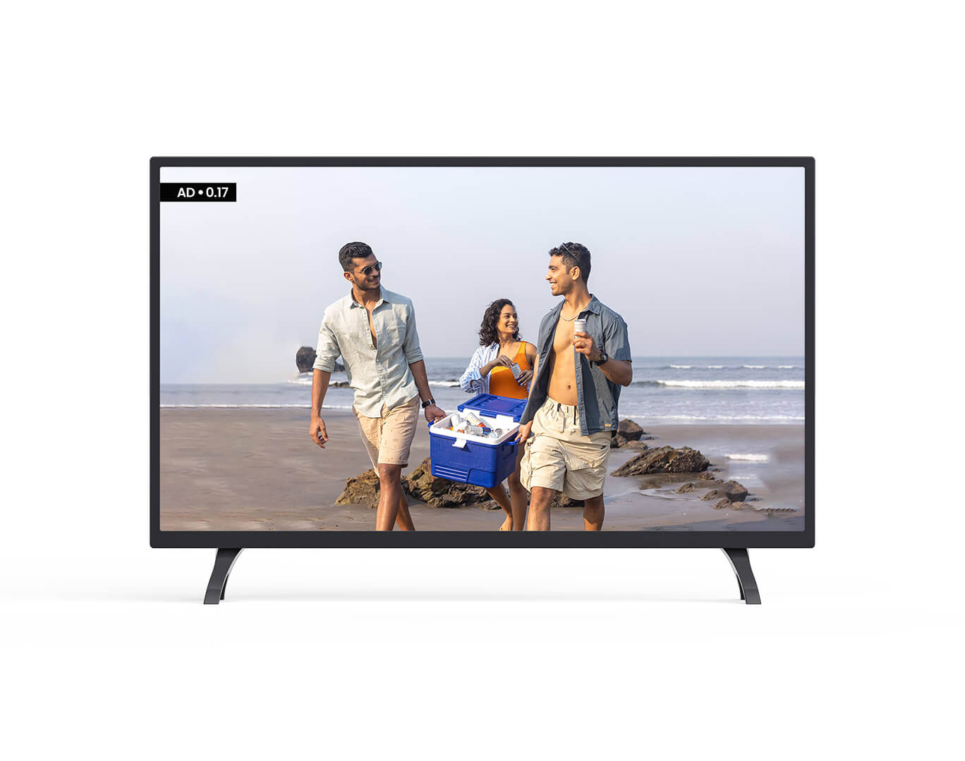 Television advertisement design with visuals